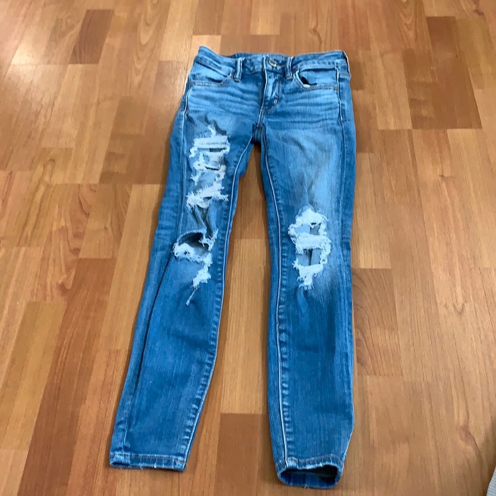 Womens American Eagle Jeans Size 0 Short Length Perfect for Growing Tweens/Teens